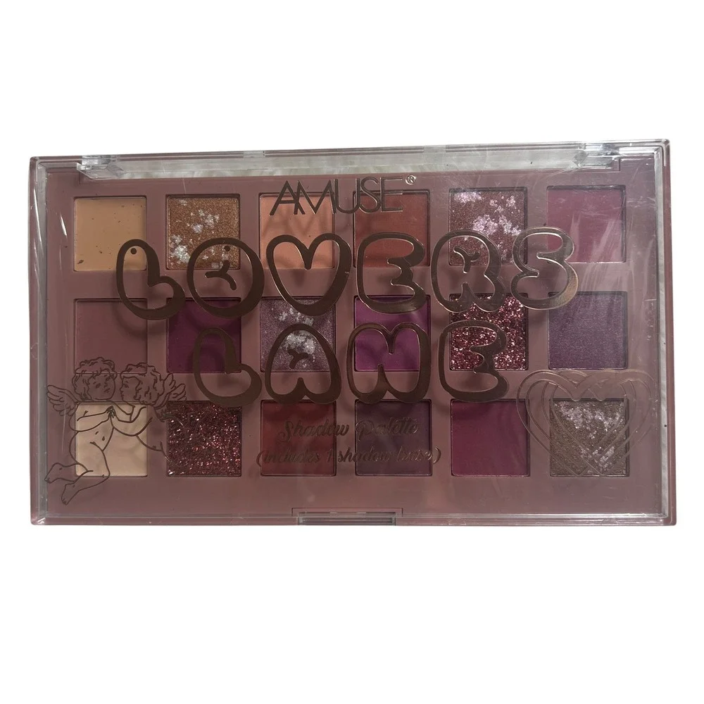 Amuse‎ Lovers Lane 18 Color Shadow Palette Matte Shimmer Glitter Brand New